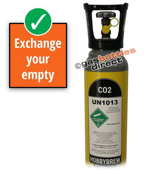 Hobbyweld Industrial Carbon Dioxide Original Gas Cylinder Refill