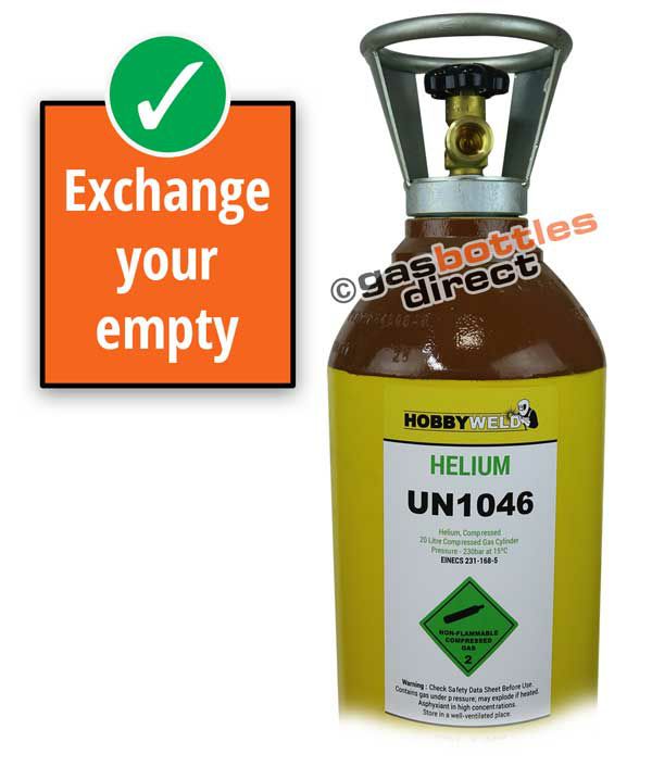 Hobbyweld Helium Plus Gas Cylinder Refill